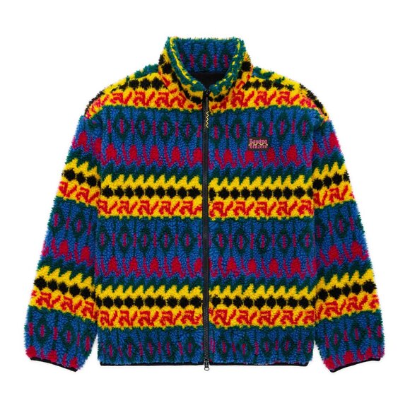 Rowing Blazers Men's Fleece Fairisle Zip Up and Jogger Après-Ski, Size Medium - Picture 3 of 6